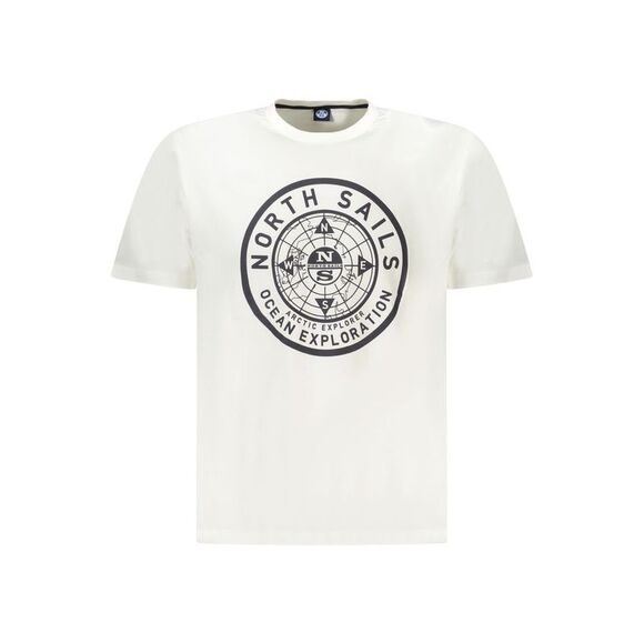North Sails White Cotton Men Men's T-Shirt